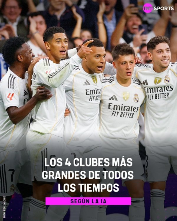 🤔Do you agree? AI evaluates the greatest football clubs in history: Real Madrid, Barcelona, ​​Manchester United, Milan